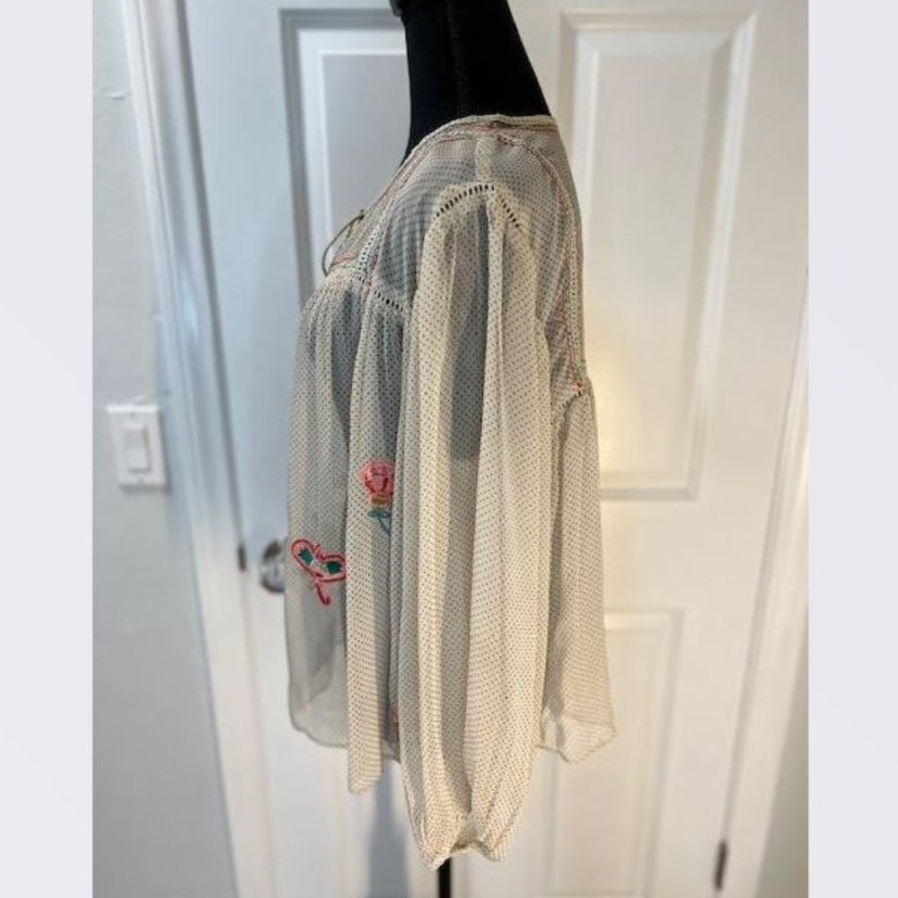 Ranna Gill Westown Embroidered Peasant Top from Anthropologie - Size Small -EUC - Picture 7 of 9